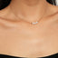 Fashion Three Pearl Alloy Necklace with Chain