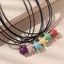 Fashion Tortoise Resin Pendant Necklace Set for Women