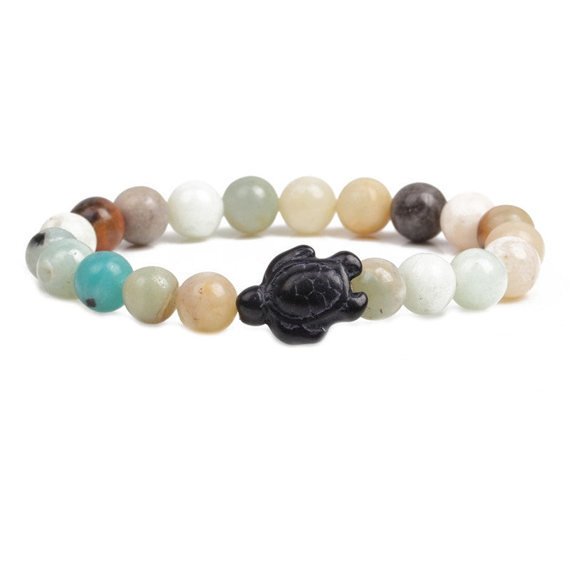 Tortoise Turquoise Volcanic Stone Bracelet Set