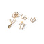 Fashion U Shape Star Alloy Plated Vintage Ear Clips for Women