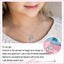 Unicorn Heart Rhinestone Pendant Necklace