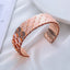 Fashion Waves Metal Plated Fish Scale Open Cuff Bangle for Women