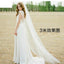 Elegant White Long Veil with Large Train for Wedding Accessories