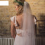 Elegant White Long Veil with Large Train for Wedding Accessories