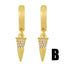 Fashion Conical Copper Stud Earrings for Women