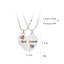 Fashion Wild Heart-Shaped Diamond Stitching Necklace for Women