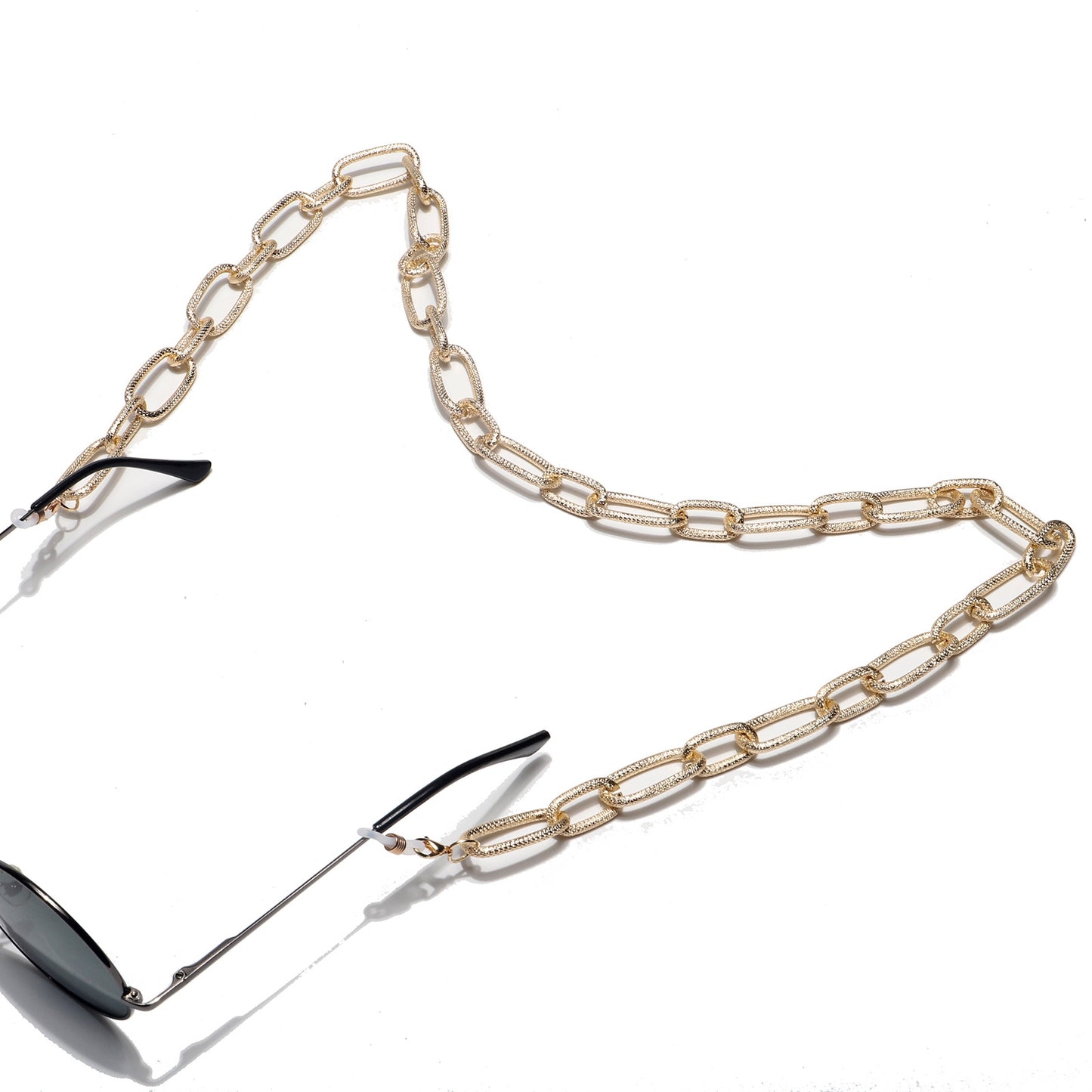 Fashionable Gold Aluminum Chain Glasses Strap Metal Eyewear Chain