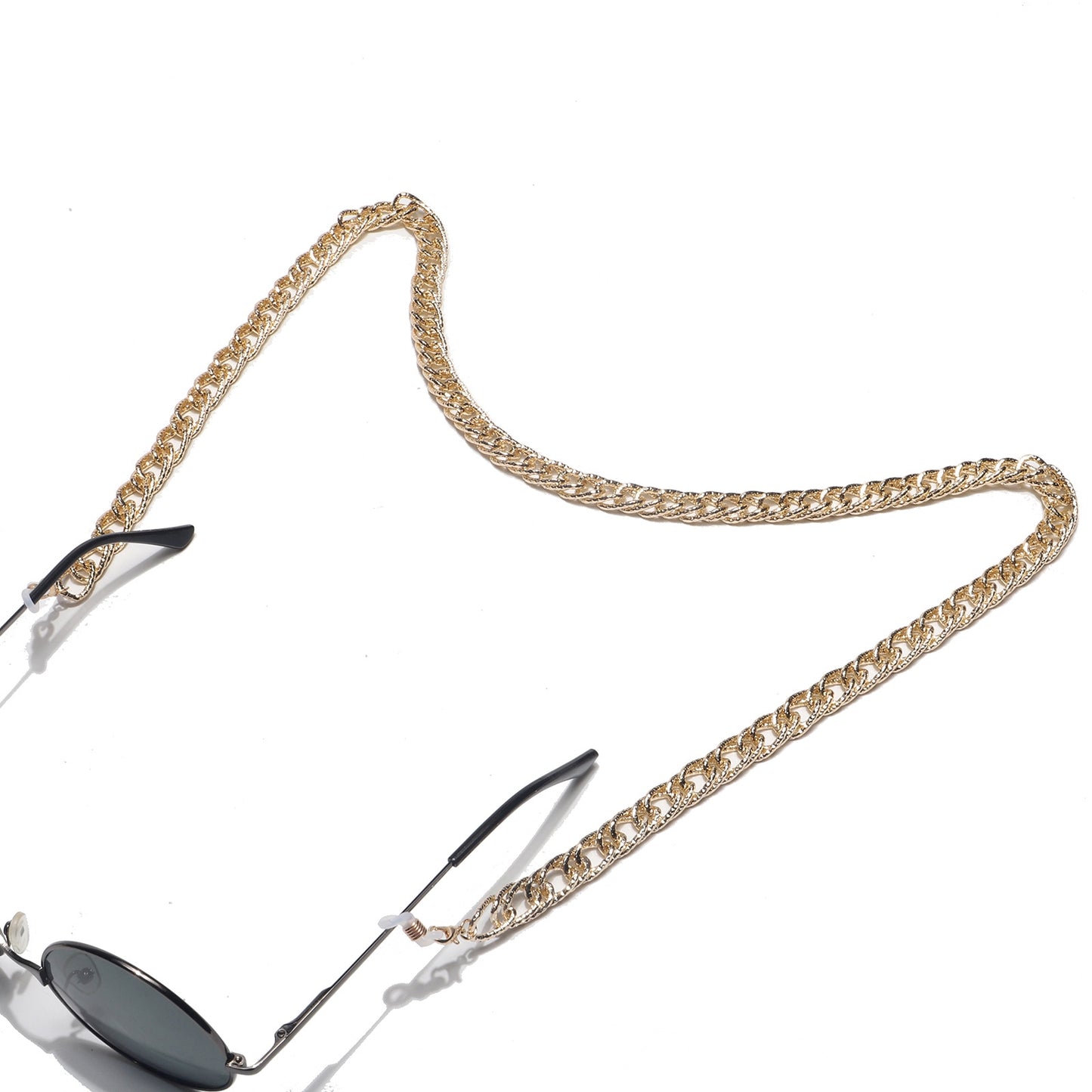 Fashionable Simple Gold Aluminum Chain Glasses Strap Metal Eyewear Chain