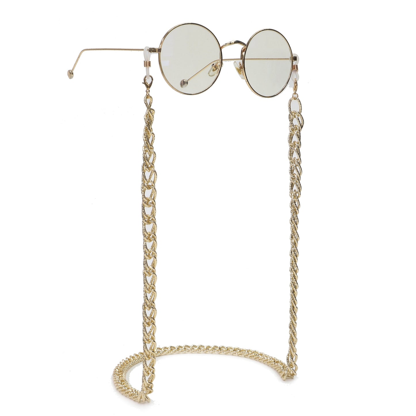 Fashionable Simple Gold Aluminum Chain Glasses Strap Metal Eyewear Chain