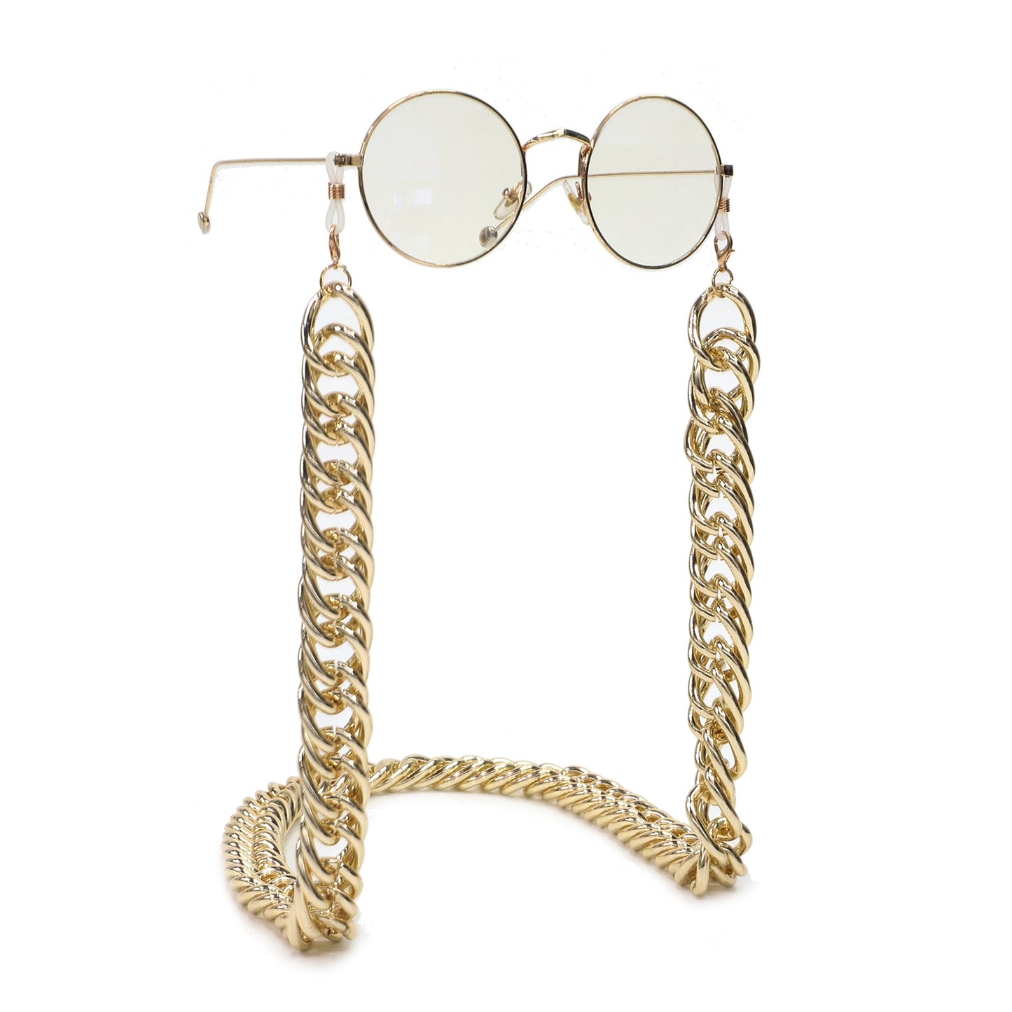 Fashionable Simple Gold Aluminum Chain Glasses Strap Metal Eyewear Chain