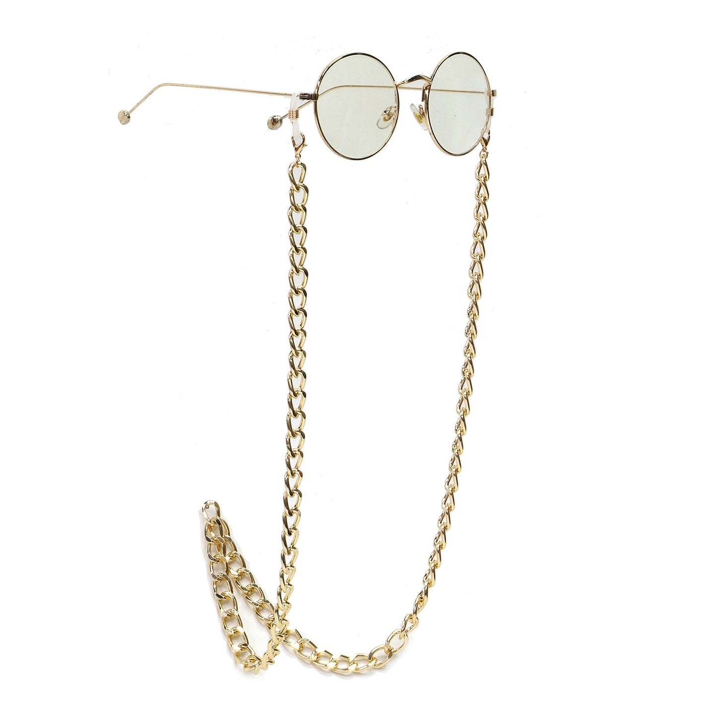 Fashionable Simple Gold Aluminum Chain Glasses Strap Metal Eyewear Chain