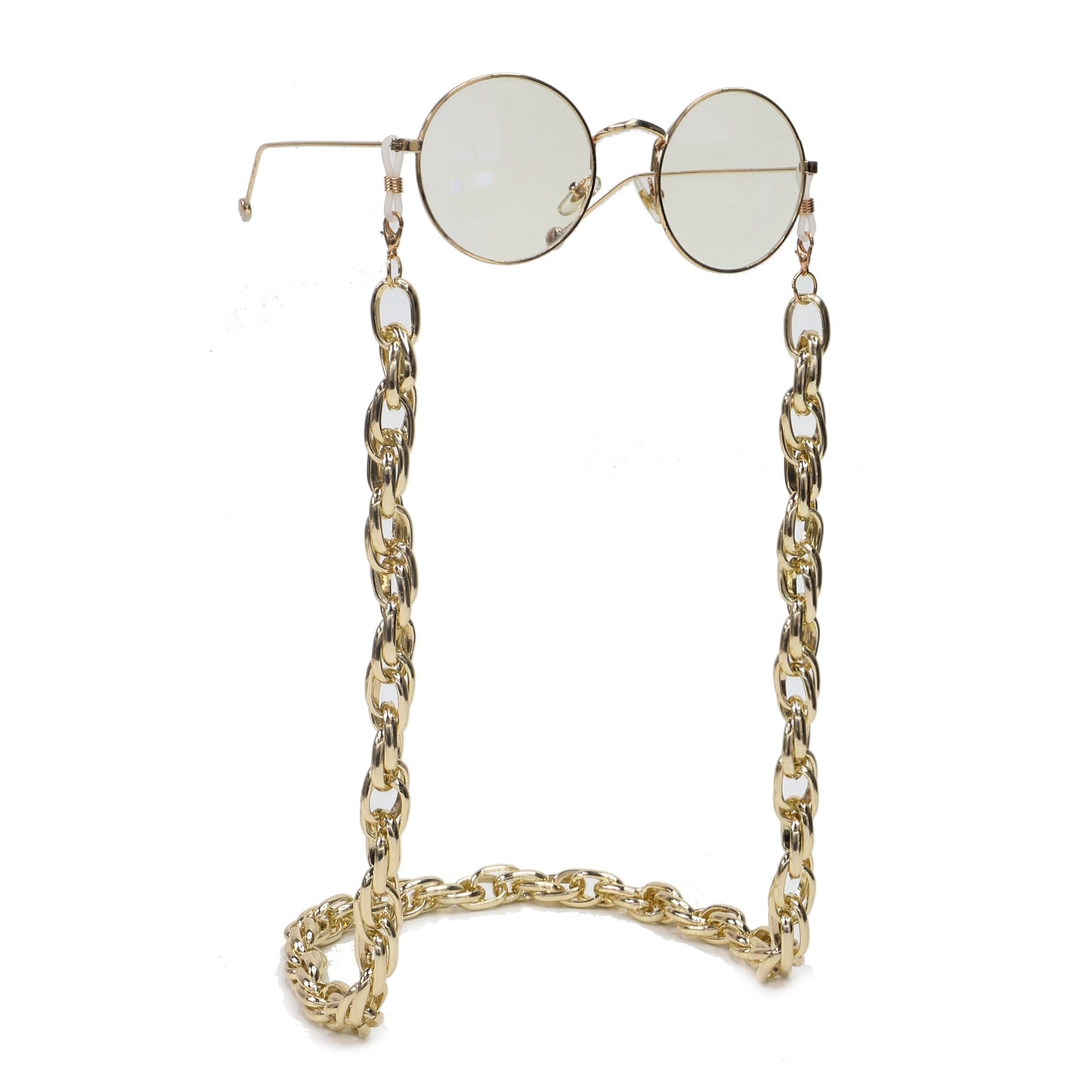 Fashionable Simple Gold Aluminum Chain Glasses Strap Metal Eyewear Chain