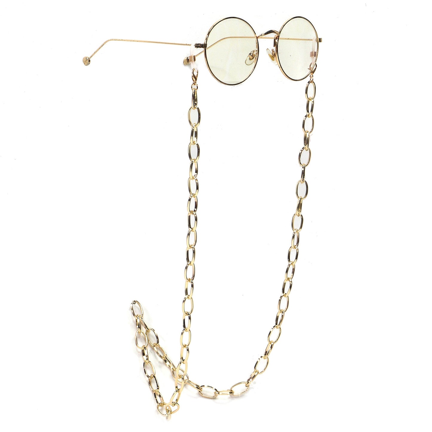 Fashionable Simple Gold Aluminum Chain Glasses Strap Metal Eyewear Chain