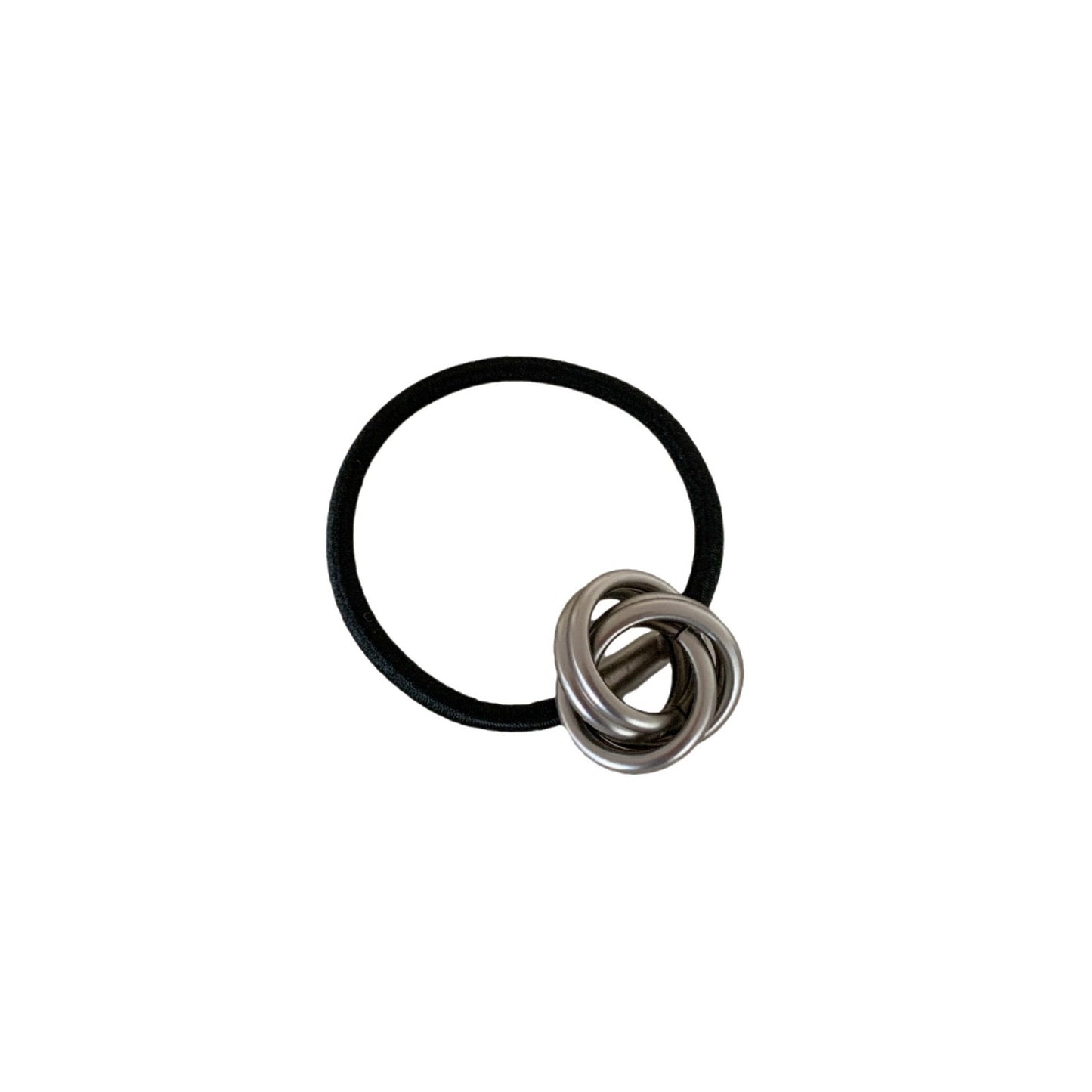 Elegant Metal Knot Elastic Hair Tie Band for Women