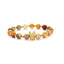 Weathered Stone Zircon Crown Beaded Bracelet Nhyl130677