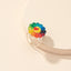 Floral Expression Acrylic Resin Ring for Women