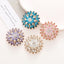 Flower Crystal Gemstone Shoe Charms Alloy Accessories