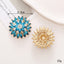 Flower Crystal Gemstone Shoe Charms Alloy Accessories