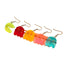 Fluorescent Cartoon Pixel Heart Earrings Set - 5 Pairs