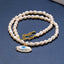 Freshwater Pearl Evil Eye Baroque Pendant Necklace