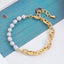 Freshwater Pearl Copper Beaded Irregular Luxury Fashion Bracelets