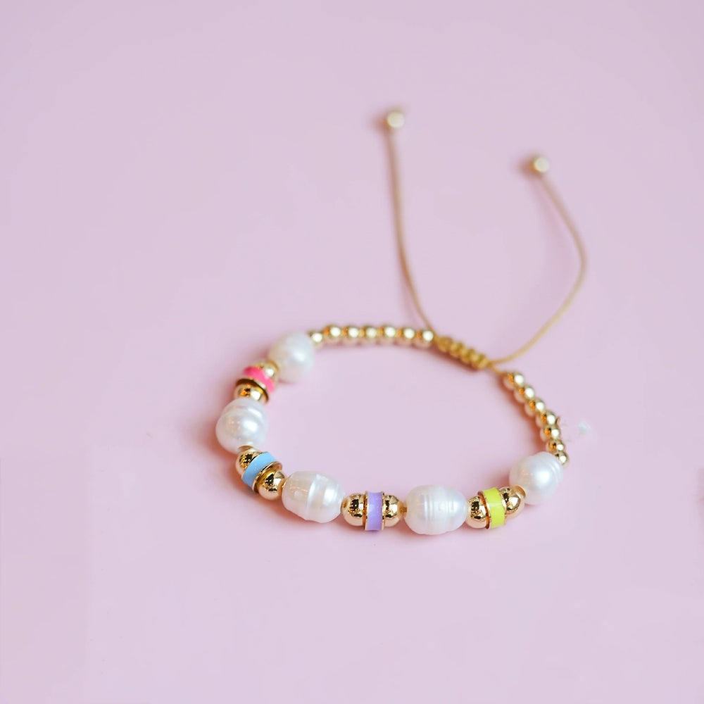 Freshwater Pearl Colorful Beaded Bohemian Bracelet