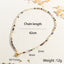 Freshwater Pearl Geometric Beaded Necklace with 18K Gold Plated Copper