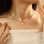 Freshwater Pearl Geometric Beaded Necklace with 18K Gold Plated Copper