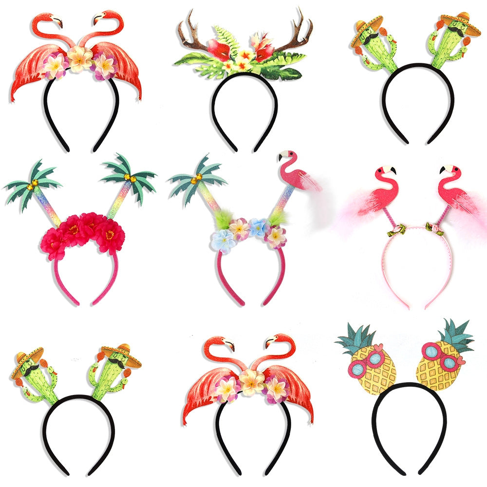 Flamingo Antler Tropical Party Headband Costume Accessory