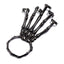 Solid Color Alloy Women's Bangle & Halloween Skull Hand Bracelets Set
