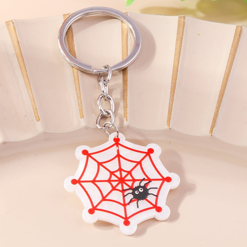 Funny Pumpkin Star Hat Halloween Keychain Pendant