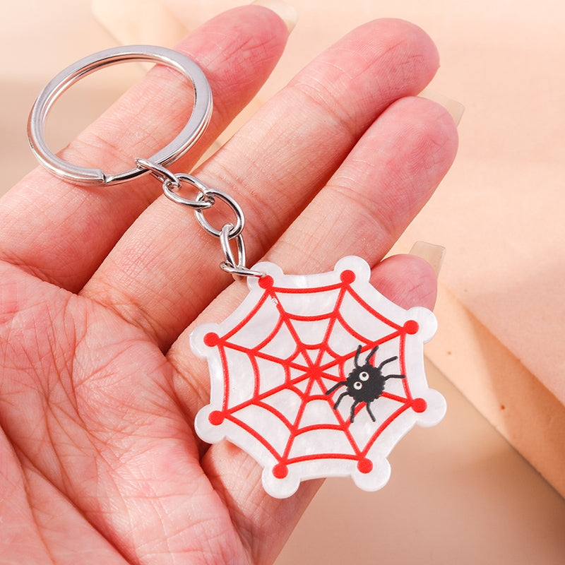 Funny Pumpkin Star Hat Halloween Keychain Pendant