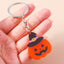 Funny Pumpkin Star Hat Halloween Keychain Pendant