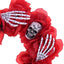 Halloween Skull Floral Hair Band - Spooky Party Headband