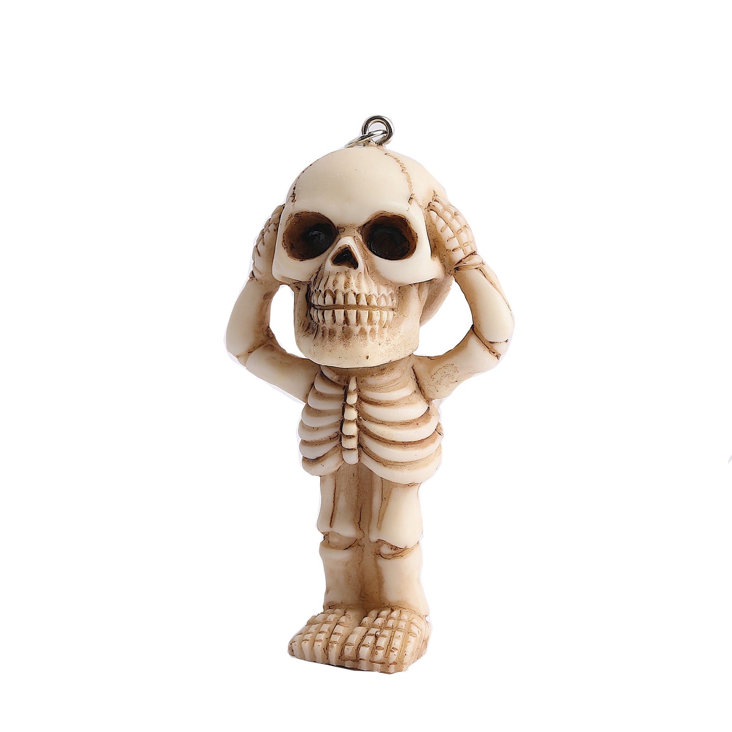 Halloween Gothic Skull Resin Keychain Accessory