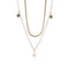 Geometric 18K Gold Plated Stainless Steel Bracelet & 14K Gold Star Shell Necklace Set