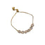 Geometric Zircon Adjustable Women's Bracelet - Luxury Gold Plated European Style