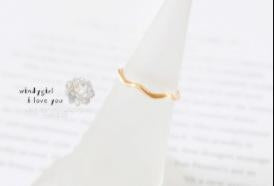 Geometric Wavy Curve Joint Ring - Minimalist Fashion Jewelry