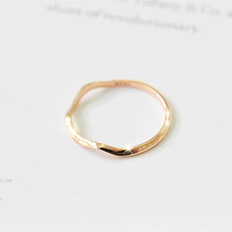 Geometric Wavy Curve Joint Ring - Minimalist Fashion Jewelry