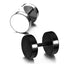 Geometric Plating Metal Dumbbell Barbell Titanium Steel Earrings