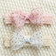 Classic Solid Color Hair Tie & Polka Dot Bow Baby Headband Set