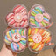 Children's Color Block Hair Tie Set - High Elasticity, Gentle on Hair