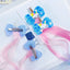 Girl's Cartoon Unicorn Gradient Hair Clip with Braided Hairpins