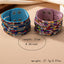 Glam Ethnic Geometric Acrylic Layered Bangle with Rhinestone Clasp