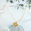 Glam Heart Shape Titanium Steel Natural Freshwater Pearl Necklace