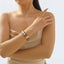 Glam Modern Geometric Zircon Alloy Women's Bangle Bracelet