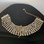 Glam Retro Luxurious Multi-Layer Rhinestone Letter Logo Women's Choker Necklace