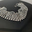 Glam Retro Luxurious Multi-Layer Rhinestone Letter Logo Women's Choker Necklace