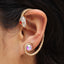 Glam Snake Rhinestone Inlay Women's Ear Cuff Earrings