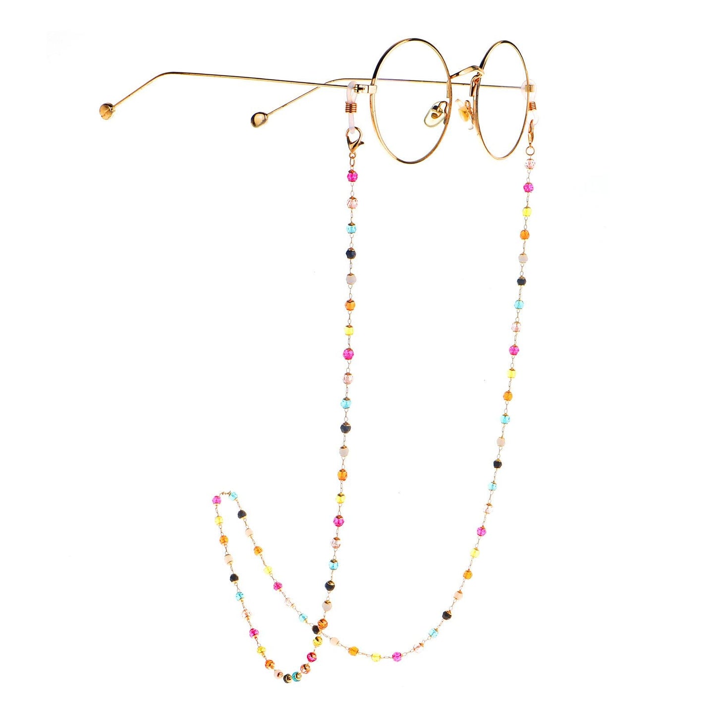 Colorful Crystal Handmade Glasses Chain Anti-Lost Eyewear Accessory